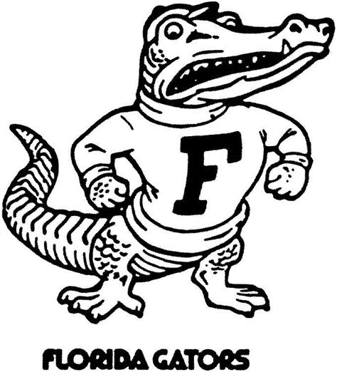 florida gators coloring sheets