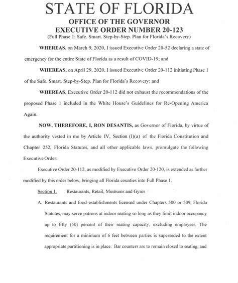 florida governor executive orders 2023
