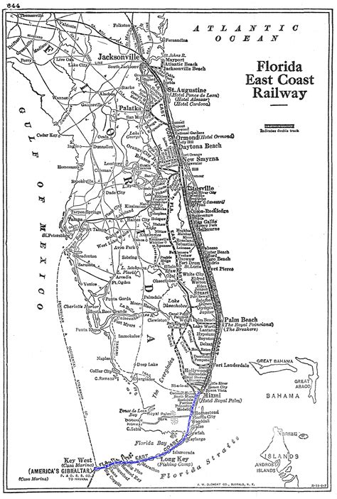 florida keys railroad map