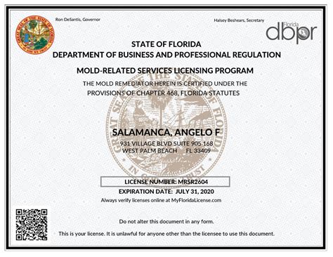 florida mold remediation license
