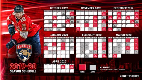 florida panthers schedule 2020