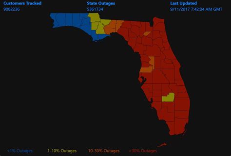 florida power outage map today