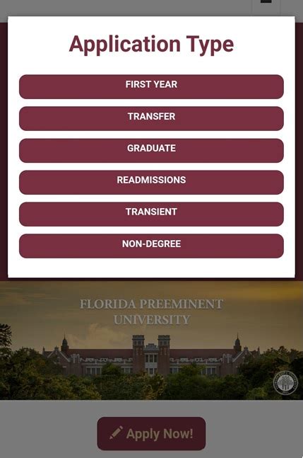 florida state university application