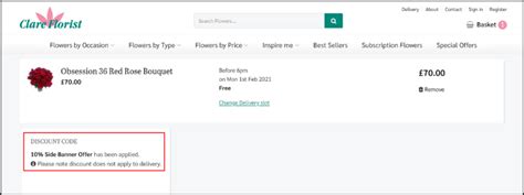 Florist Coupon Promo Code