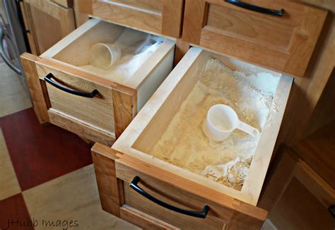 Flour Drawers In Kitchen