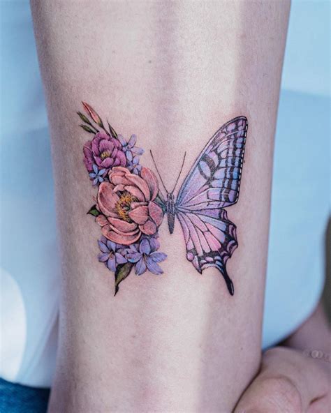 Innovative Flower Butterfly Tattoo Designs Ideas