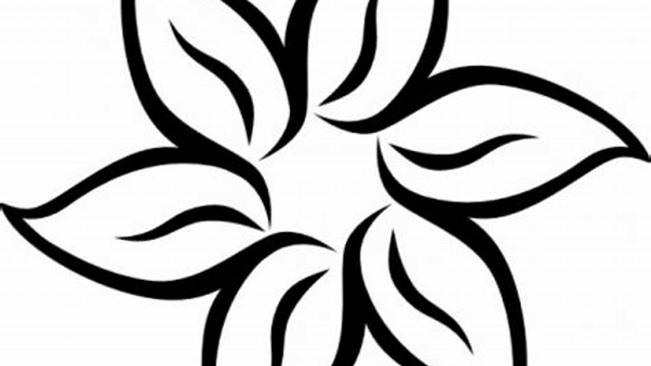 Unveiling the Power of Black and White Flower Clip Art: Free SVG Cut Files for Endless Creation