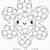 flower dot art printable