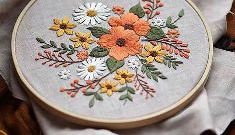 Flower Hand Embroidery Stone Work Designs Thread & Needle Sleeves With Opal Boarder