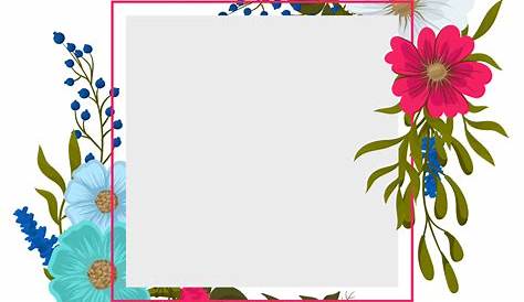 Flower Frame PNG - PSD, vector Free Download
