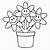 flower pot coloring pages printable