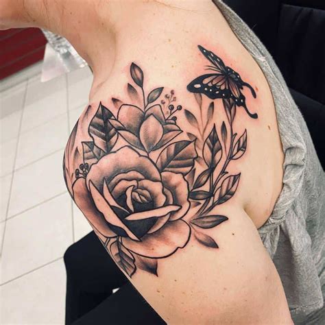 50 And Exclusive Shoulder Floral Tattoo Designs You Dream To Have Women Fashion
