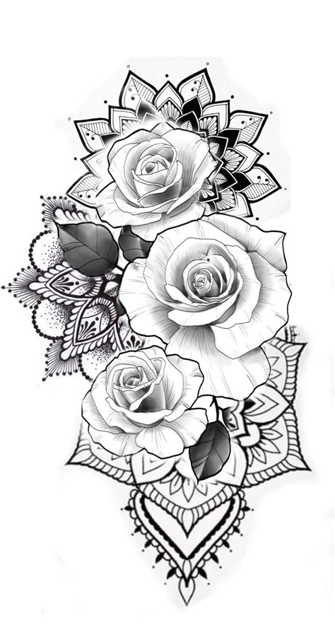 Cool Flower Tattoo Designs On Paper References