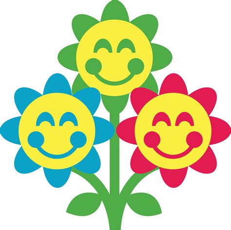 Flower Smiley Face Free download on ClipArtMag