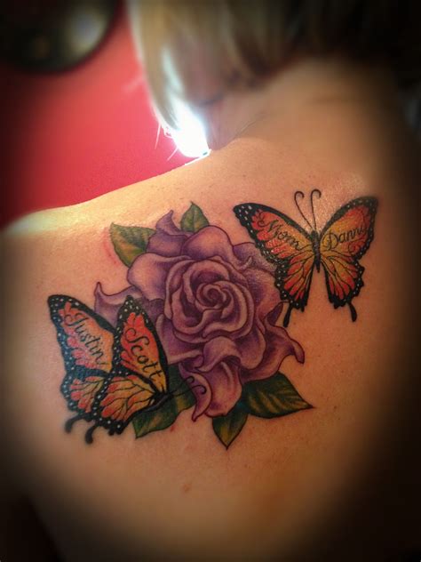 Incredible Flower And Butterfly Tattoo Designs 2023