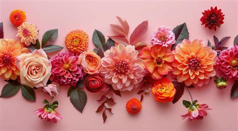 Flower Background Pink Orange