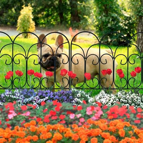 Flower Bed Fence Dog
