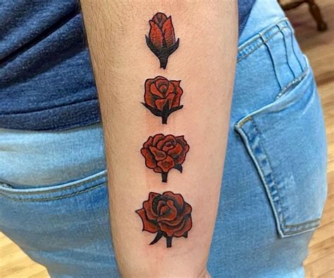 Cool Flower Bud Tattoo Designs References
