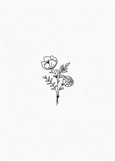 Flower Drawing Esthetic