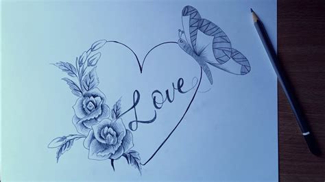 flower drawing love