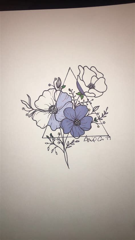 flower drawings easy aesthetic