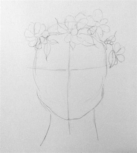 Flower Hair Drawing Step-by-Step Tutorial