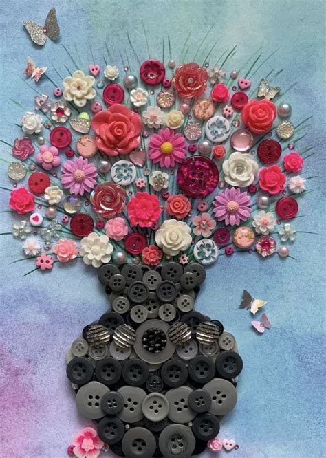 Flower Made From Buttons