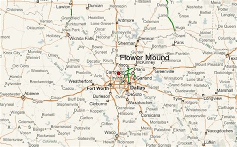 flower mound 75028 texas map