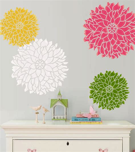 Flower Mural Stencils