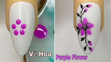 flower nail art designs tutorial