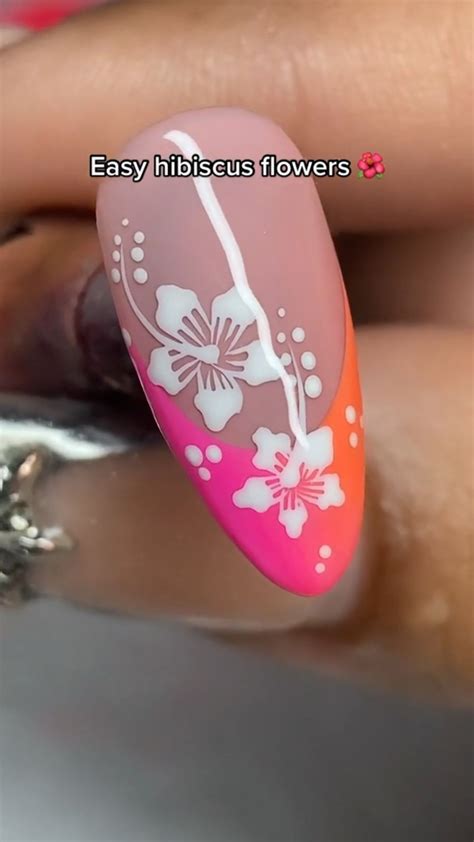 Flower Nails Hibiscus