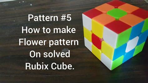 Flower Pattern Rubik's Cube