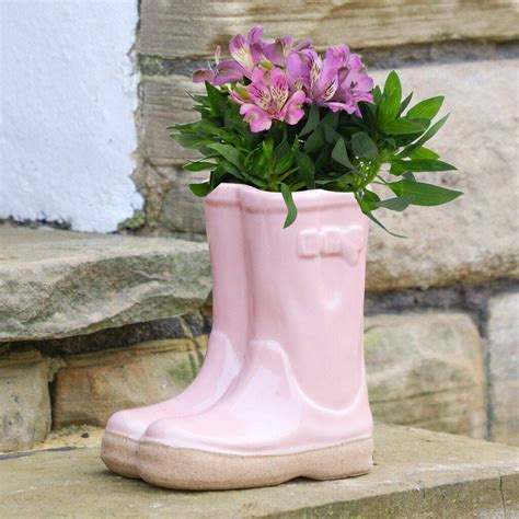Flower Pots Boot Ceramic