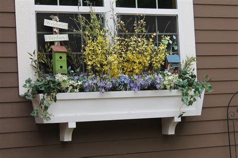 Flower Pots In Window Box