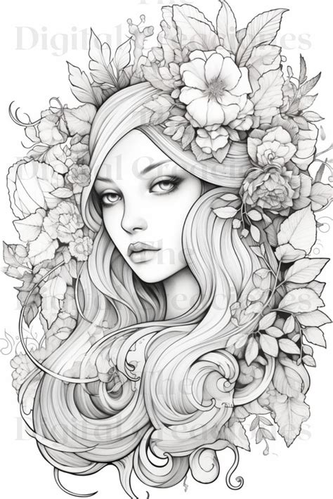 Flower Queen Drawing