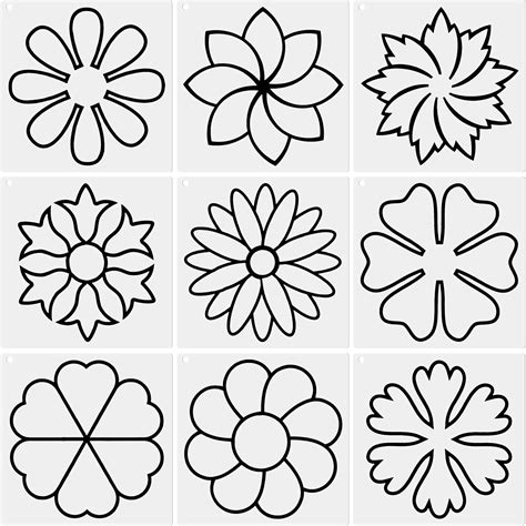 Flower Quilting Template