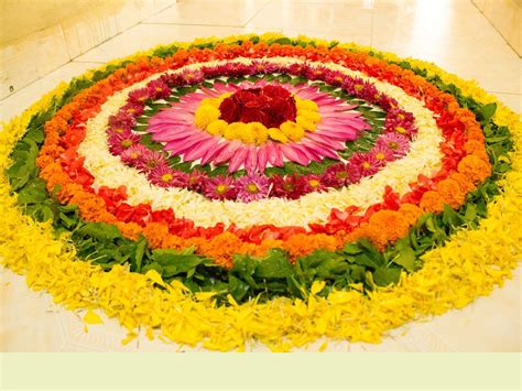 Flower Rangoli Round