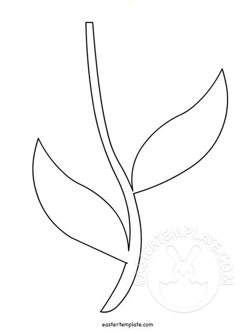 flower stem coloring page