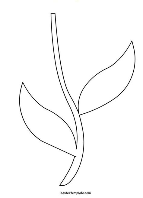 flower stem coloring page