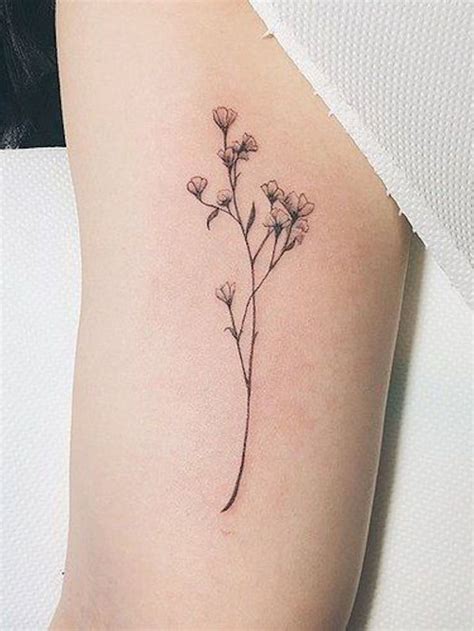 List Of Flower Stem Tattoo Designs Ideas