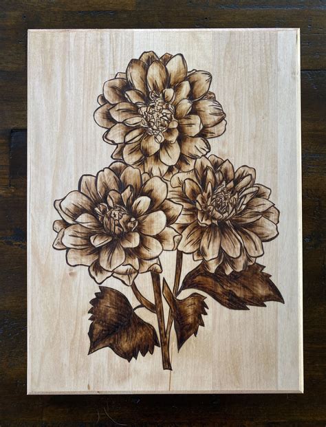 flower stencils for wood burning