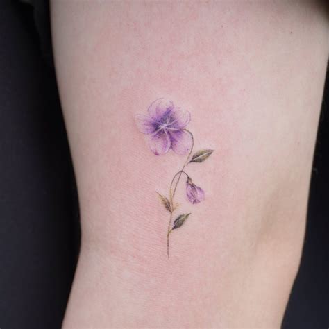 flower tattoo violet