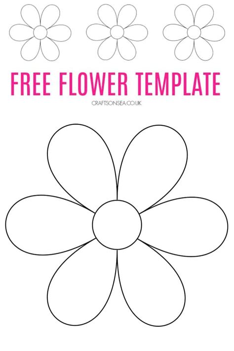 Flower Template Flower Template Printable