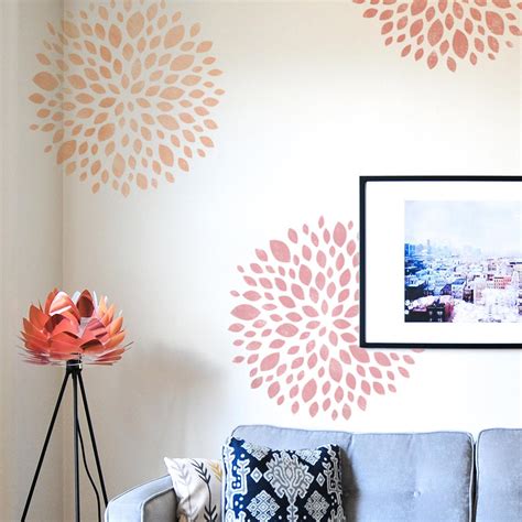 Flower Wall Art Stencil