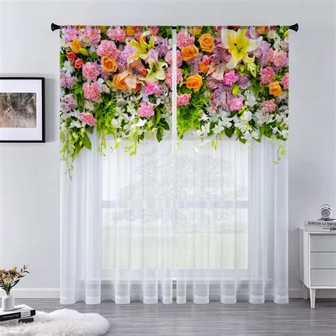 Flower Wall Curtains