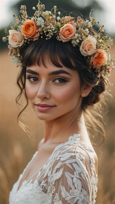 flower wedding crown