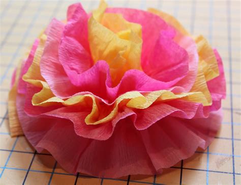 flower with crepe paper