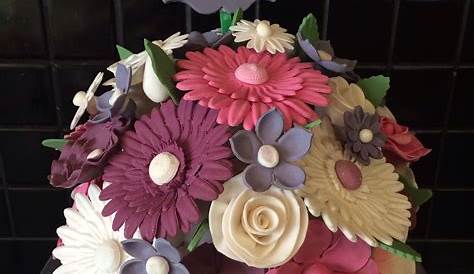 Birthday cake made out of flowers | Floral Arrangements | Pinterest
