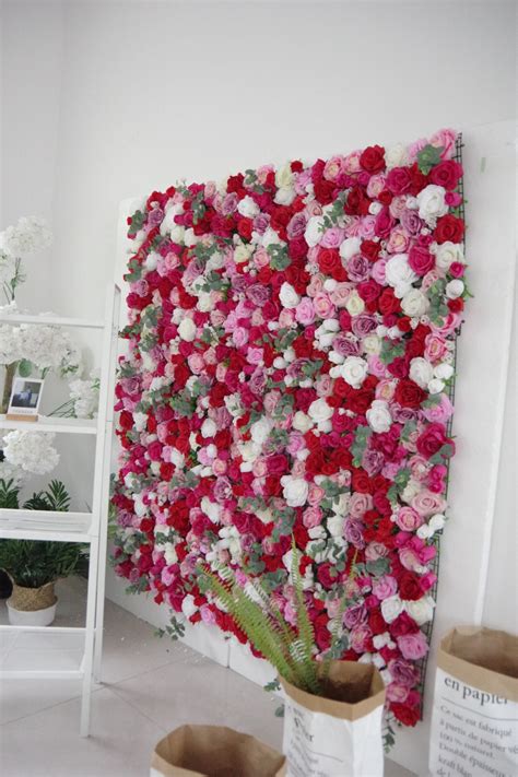 flowers artificial wall decor