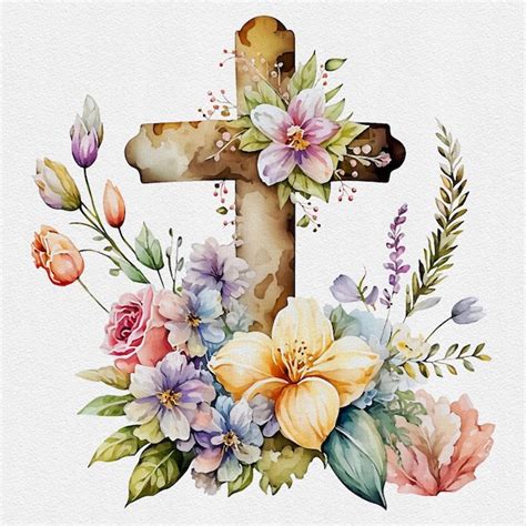 Flowers Cross Easter